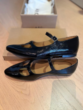 APC Black Patent Leather Mary Jane Flats 3