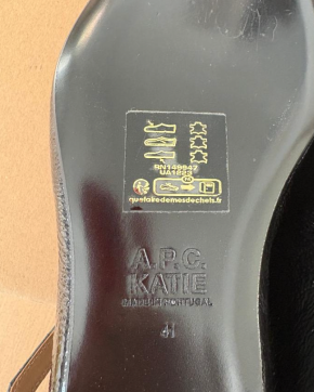 APC Black Patent Leather Mary Jane Flats 6