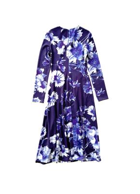 Erdem Printed Blue Jersey Midi Dress 2
