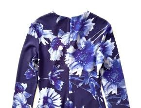 Erdem Printed Blue Jersey Midi Dress 17