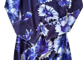 Erdem Printed Blue Jersey Midi Dress 15