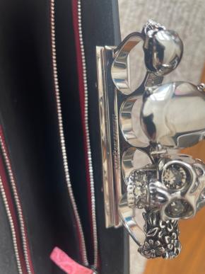 Alexander McQueen Pink Mock Croc Clutch 5