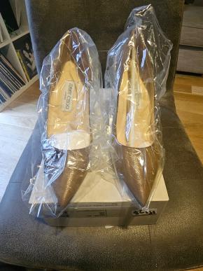 Jimmy Choo Tan Suede Pumps 6