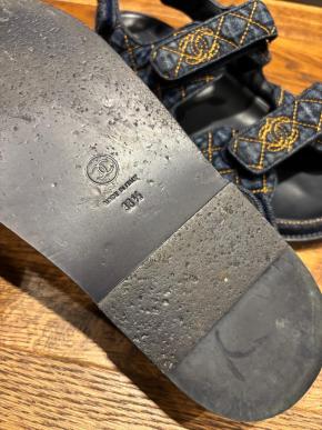 Chanel Denim Dad Sandals 5