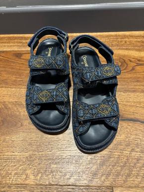 Chanel Denim Dad Sandals 9