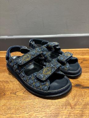 Chanel Denim Dad Sandals 8