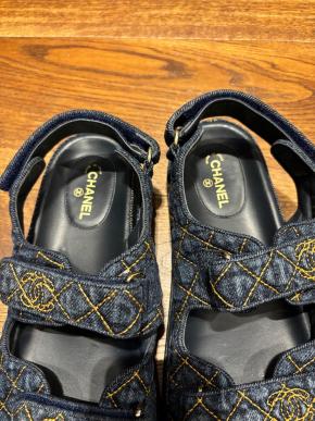 Chanel Denim Dad Sandals 10