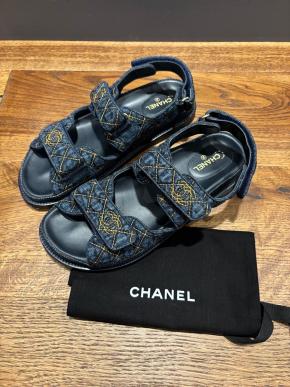 Chanel Denim Dad Sandals 4