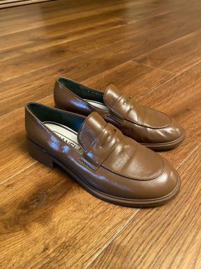 Chanel Brown Patent Loafers 3