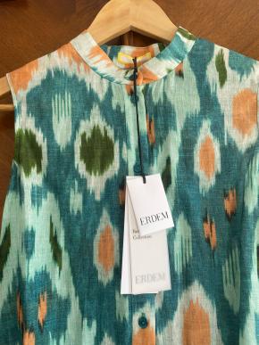 Erdem Ikat Print Linen Dress 6