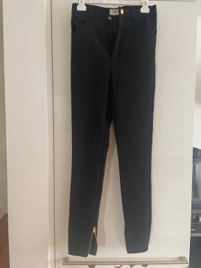 Celine Black Wool Blend Slim Trousers 3
