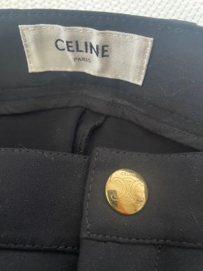 Celine Black Wool Blend Slim Trousers 6