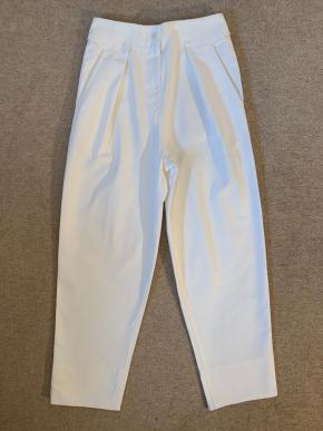 MHL White Cotton Twill Pants 2