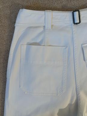 MHL White Cotton Twill Pants 12