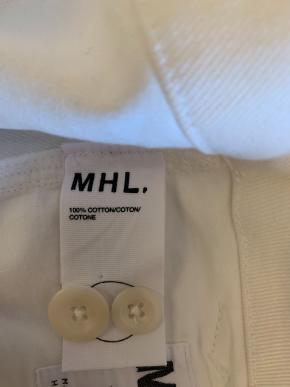 MHL White Cotton Twill Pants 16