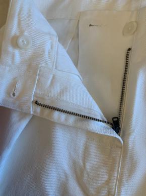 MHL White Cotton Twill Pants 17