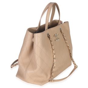 Chanel Quilted Calfskin Large Serial Shopper Tote 3