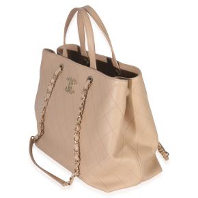 Chanel Quilted Calfskin Large Serial Shopper Tote 4