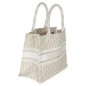 Christian Dior  Oblique Embroidery Medium Book Tote 3
