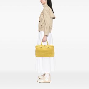 Bottega Veneta Yellow Nappa Intrecciato Brick Tote 7