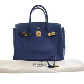 Hermes Bleu Saphir Evercolor Birkin Retourne 30 15