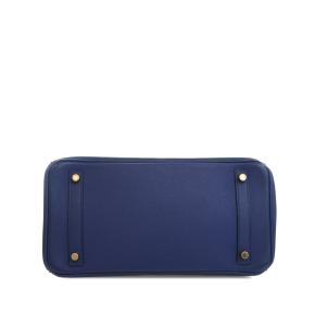 Hermes Bleu Saphir Evercolor Birkin Retourne 30 3