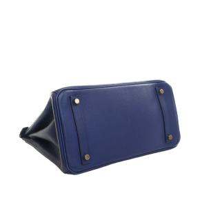 Hermes Bleu Saphir Evercolor Birkin Retourne 30 8