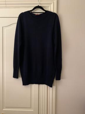 MaxMara Navy Blue Wool/Cotton Blend Jumper 2