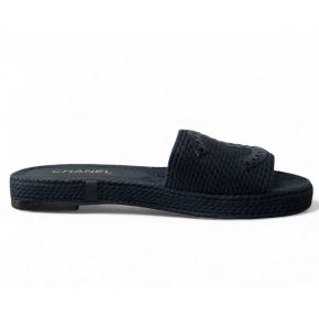 Chanel Black CC Slides 3