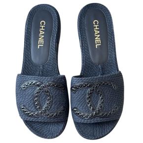 Chanel Black CC Slides 2