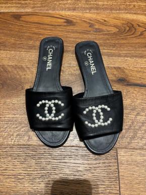 Chanel Embellished CC Slides 2