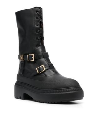 Fendi Black Delfina Combat Boots 3