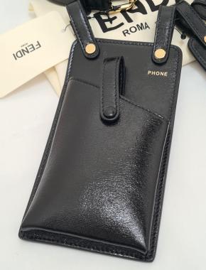 Fendi Black Leather Belt Set 2