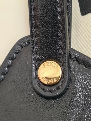 Fendi Black Leather Belt Set 8