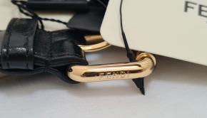 Fendi Black Leather Belt Set 6