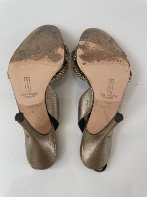 Gina Embellished Bronze/Gold Sandals 5