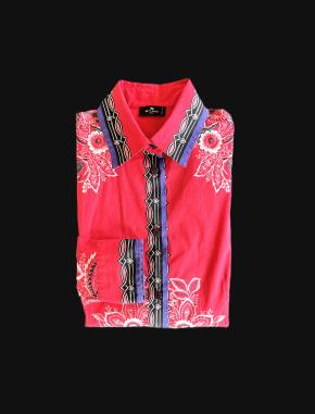 Etro Printed Red Silk Blouse 15