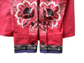 Etro Printed Red Silk Blouse 6