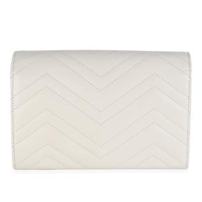 GucciCalfskin Matelasse GG Marmont Chain Wallet 2