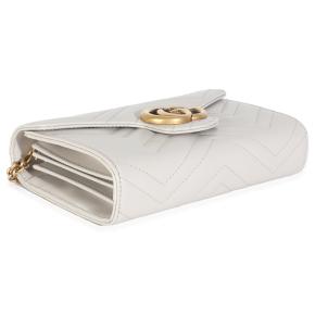 GucciCalfskin Matelasse GG Marmont Chain Wallet 6