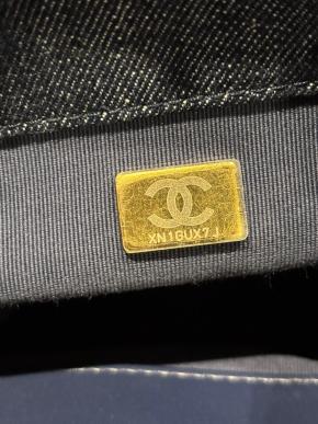 Chanel Blue Denim Backpack 6