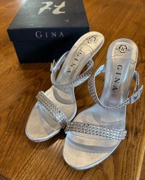 Gina Embellished Silver Sandals 2