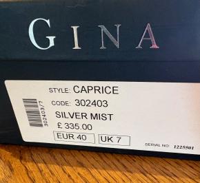 Gina Embellished Silver Sandals 7