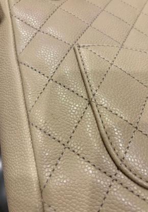 Chanel Beige Caviar Tote Bag 7