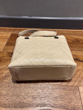 Chanel Beige Caviar Tote Bag 8