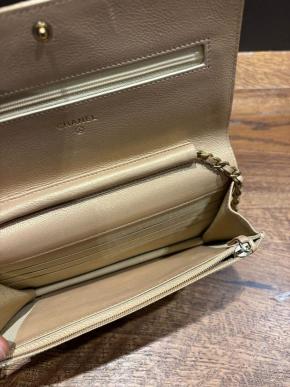 Chanel Beige Quilted WOC 6