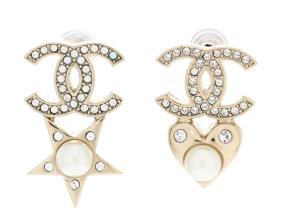 Chanel Crystal Embellished Drop Earrimgs 5