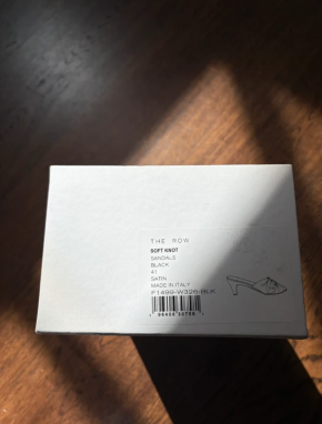 The Row Black Silk Mules 9