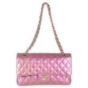 Chanel Iridescent Quilted Lambskin Medium Classic Double Flap Bag 5