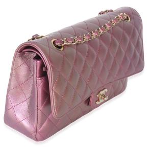 Chanel Iridescent Quilted Lambskin Medium Classic Double Flap Bag 3